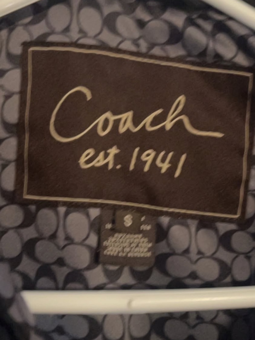 Coach Black Quilted Puffer Jac